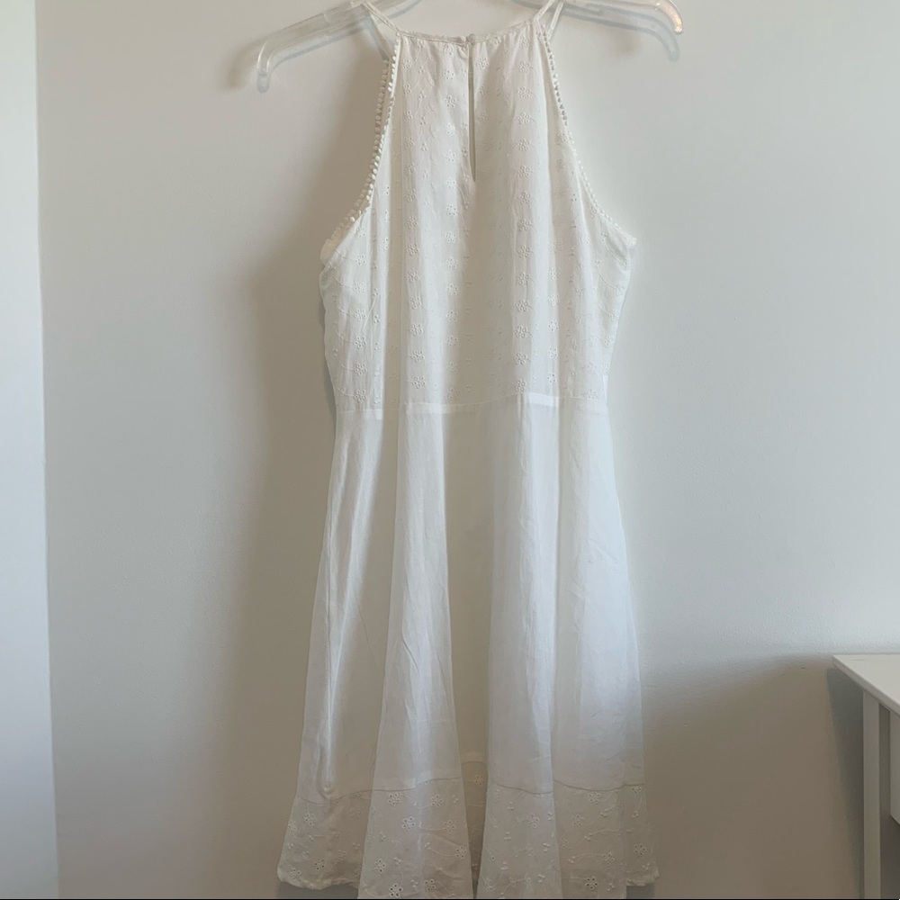 Candies White Eyelet Halter Dress, Size Small NTW